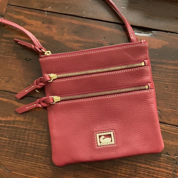 Dooney & Bourke Pebble Leather TripleZip Crossbody - Picture 7 of 10